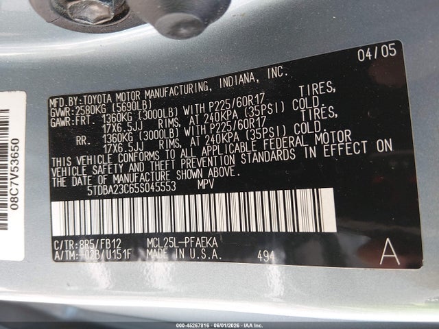 Toyota Sienna Le