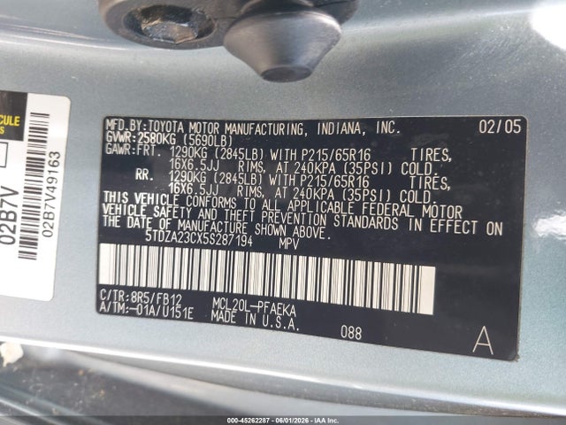 Toyota Sienna Le