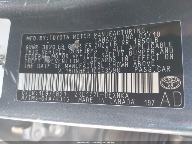Toyota Corolla Le
