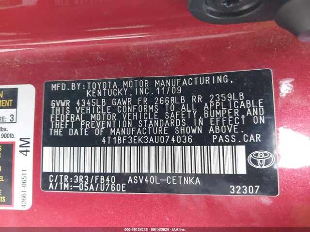 Toyota Camry Le