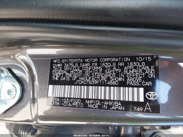 Toyota Prius c Two