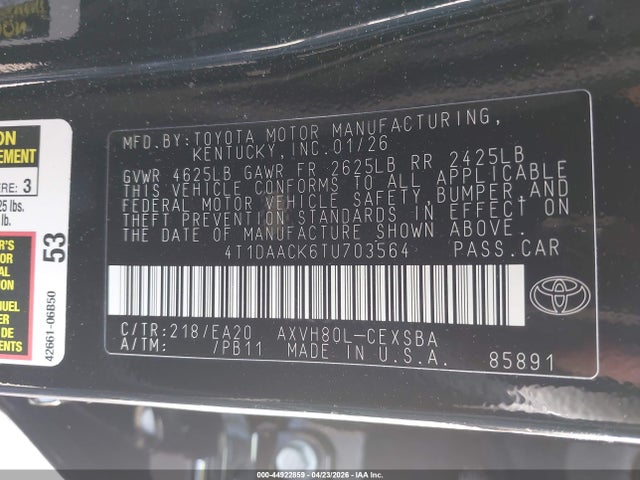 Toyota Camry Nightshade