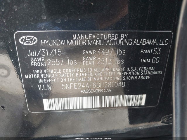 Hyundai SONATA Se