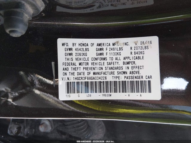 Honda Accord Ex-l V-6