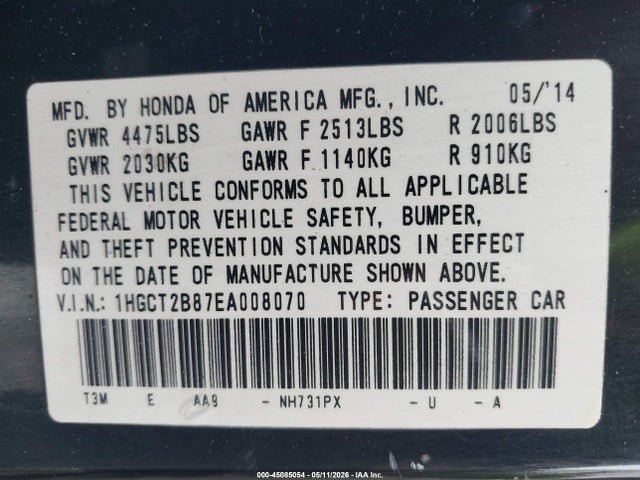 Honda Accord Ex-l V-6