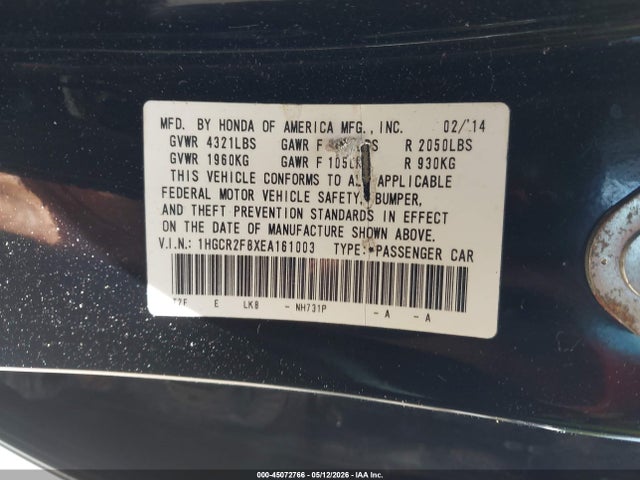 Honda Accord Ex-l