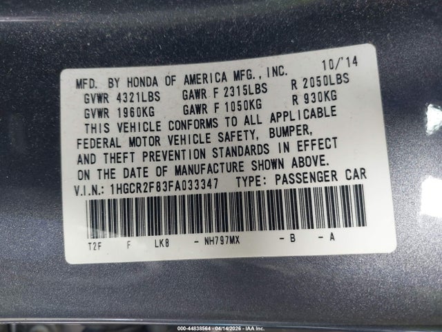 Honda Accord Ex-l