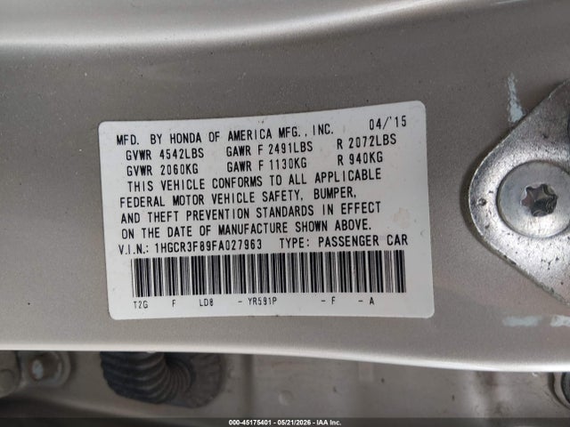 Honda Accord Ex-l V-6