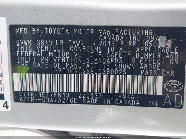 Toyota Matrix Xr