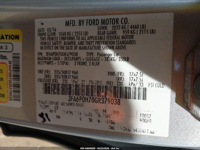 Ford Fusion Se