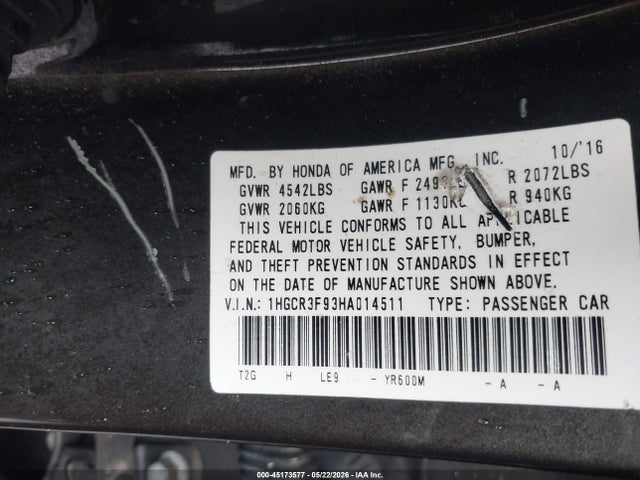 Honda Accord Touring V6