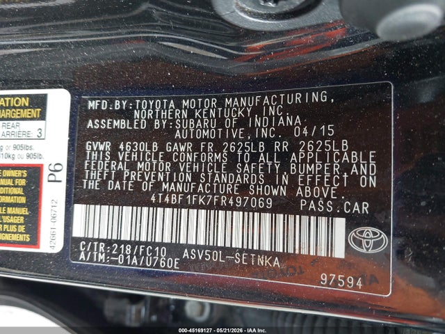 Toyota Camry Le