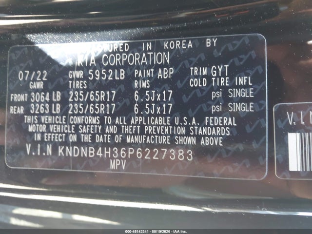 Kia Carnival Lx Seat Package