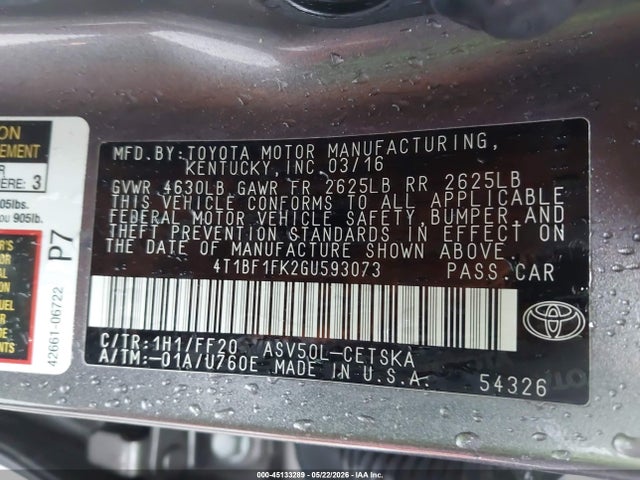 Toyota Camry Se