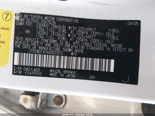 Toyota Highlander Limited V6