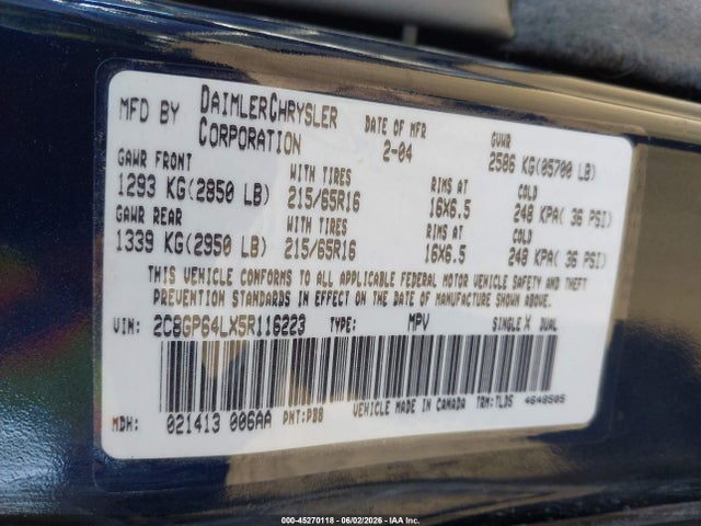 Chrysler Town & Country Limited