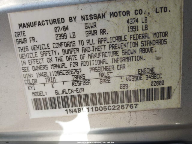 Nissan Altima 3.5 Se