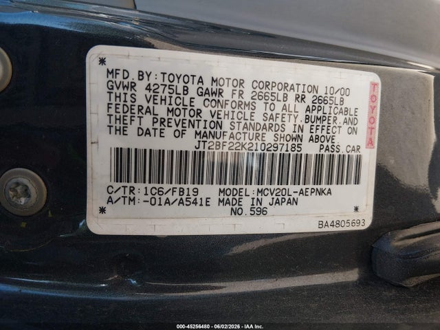 Toyota Camry Le V6