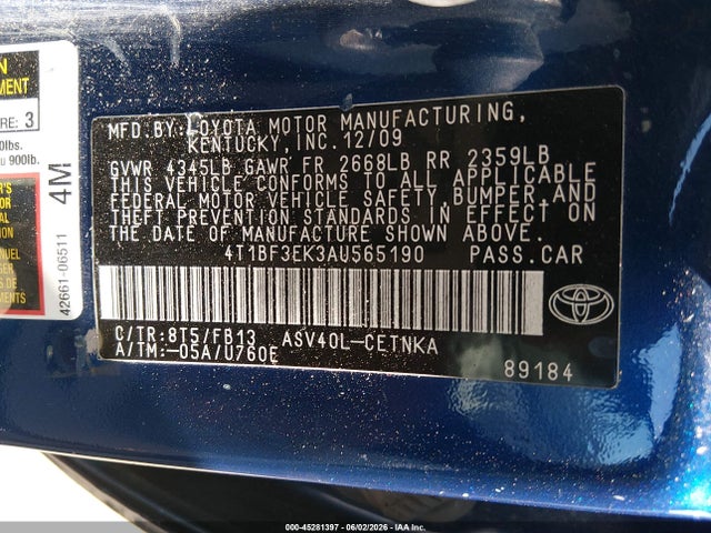 Toyota Camry Le
