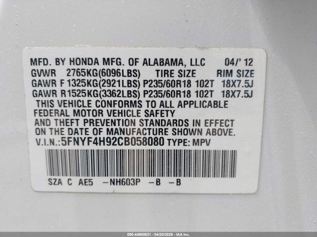 Honda Pilot Touring