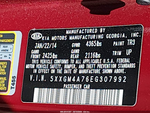 Kia Optima Lx