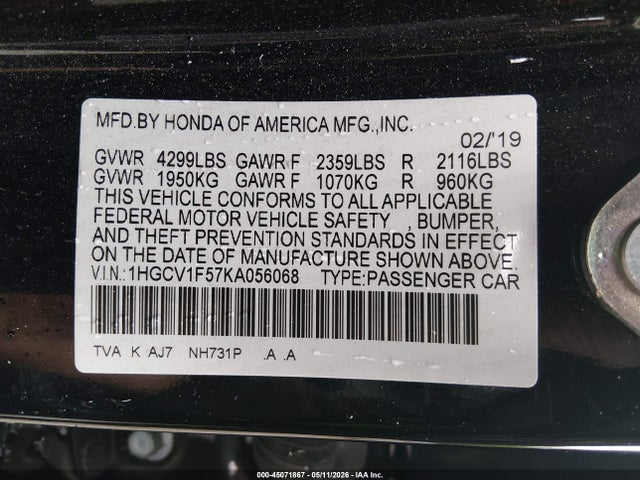 Honda Accord Ex-l