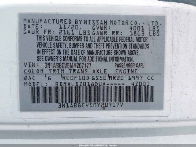 Nissan Sentra Sv Xtronic Cvt