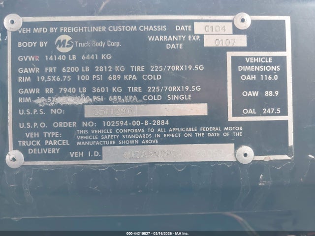 Freightliner Chassis M Line Walk-in Van
