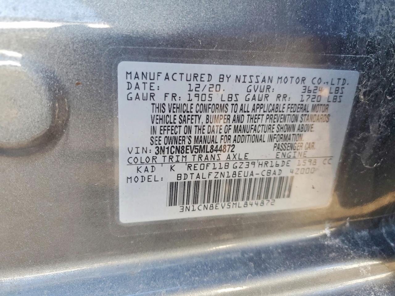 Nissan Versa Sv