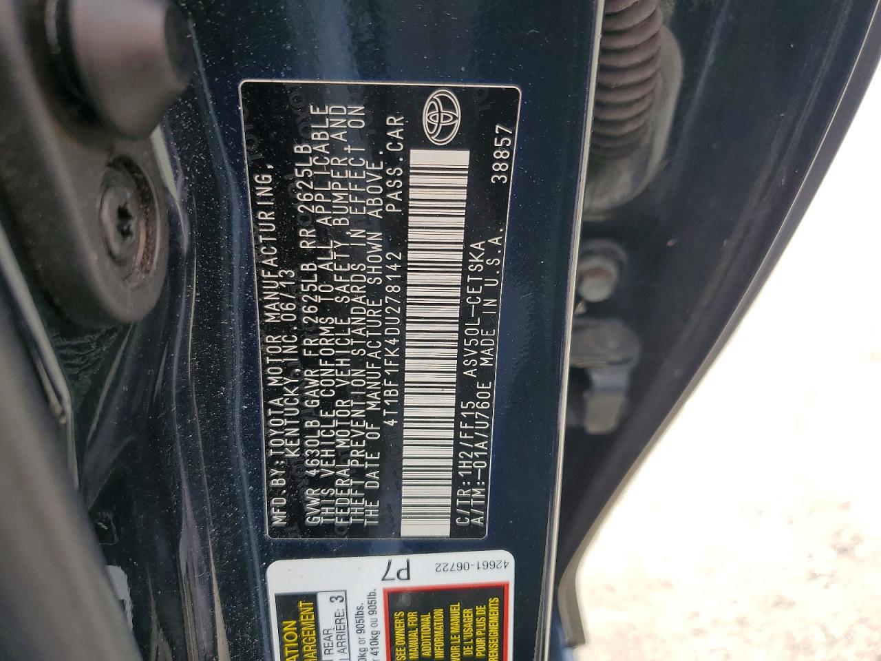 Toyota Camry Se