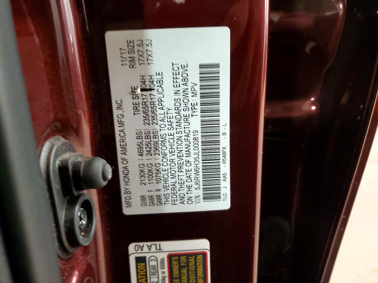 Honda Crv Lx