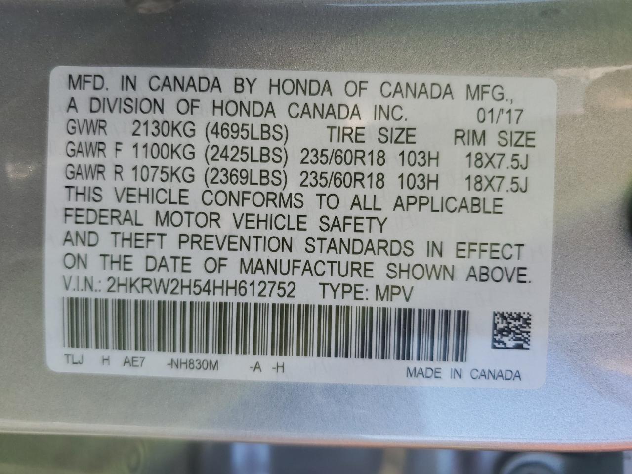 Honda Crv Ex