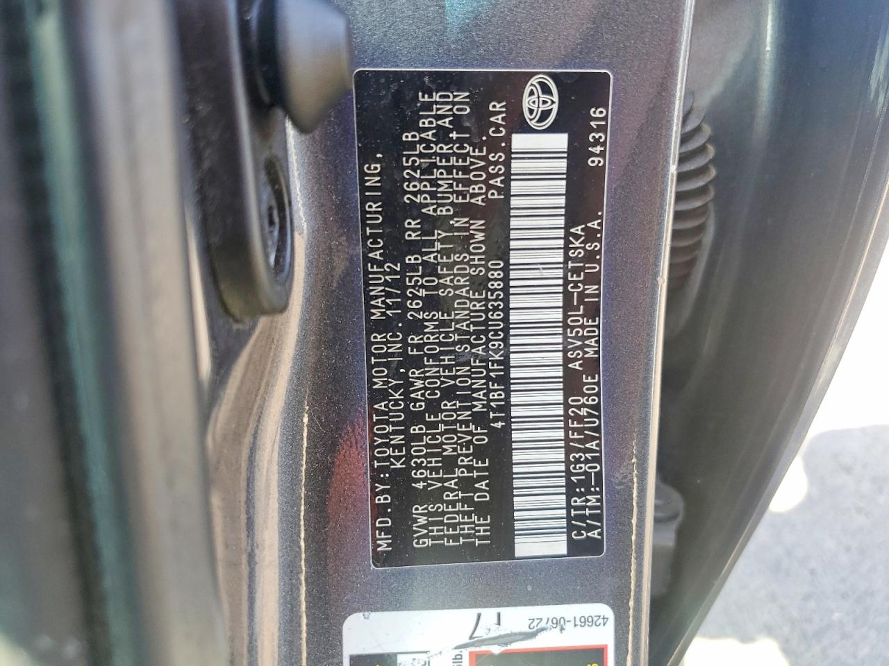 Toyota Camry Se