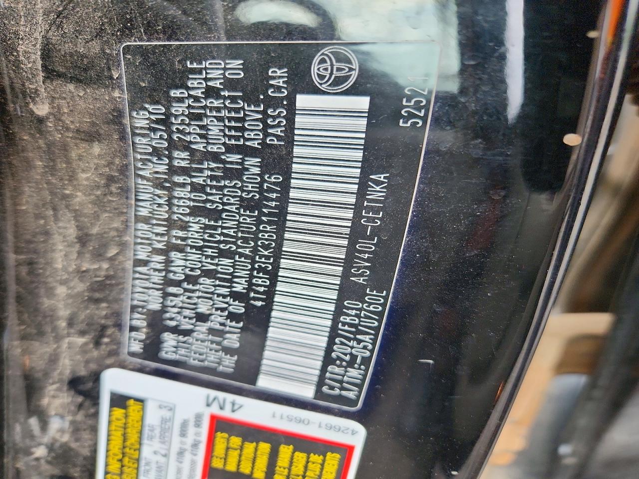 Toyota Camry Le