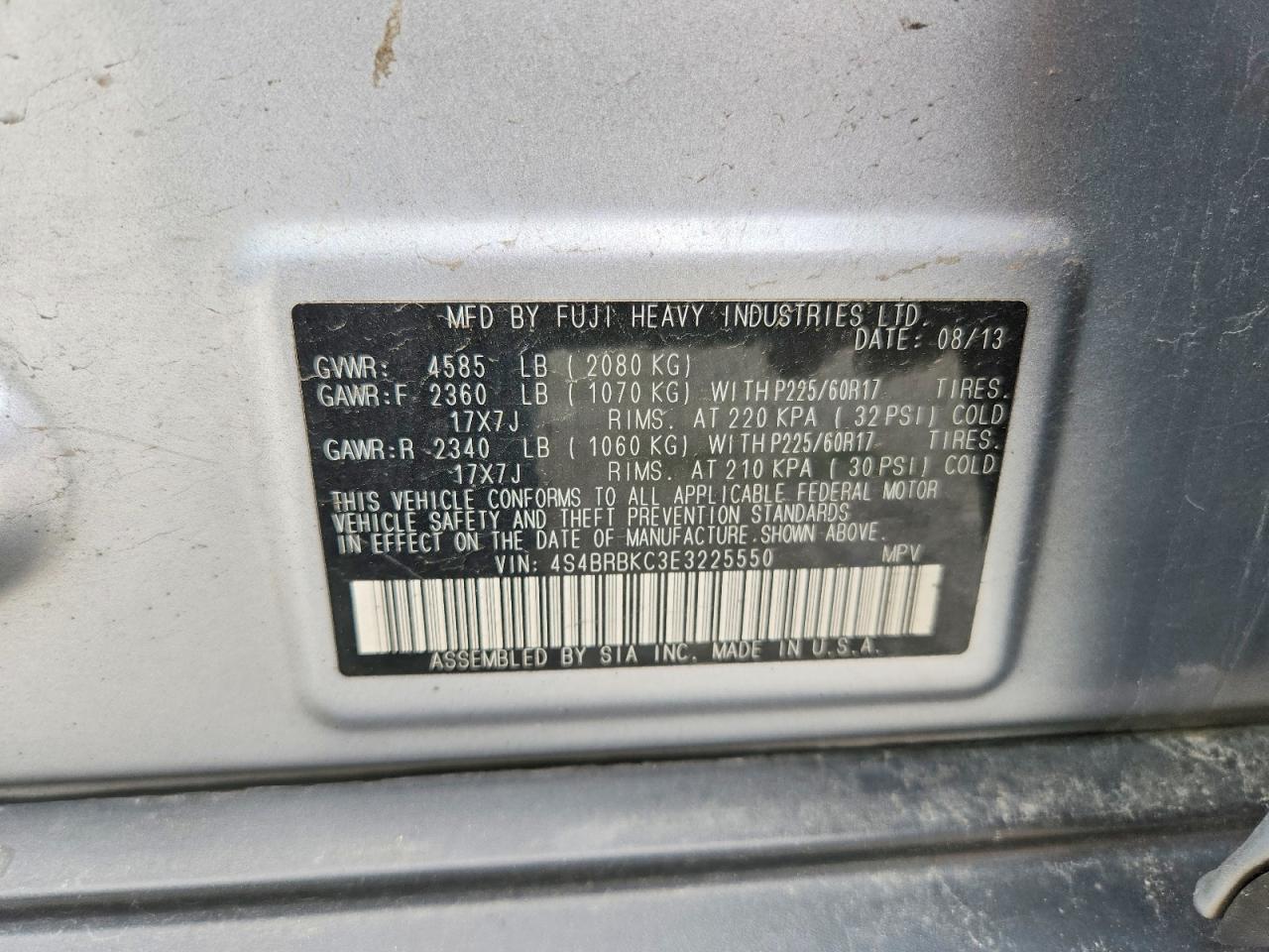Subaru Outback 2.5i Limited