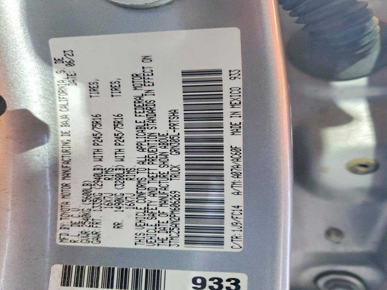 Toyota Tacoma Sr5 V6