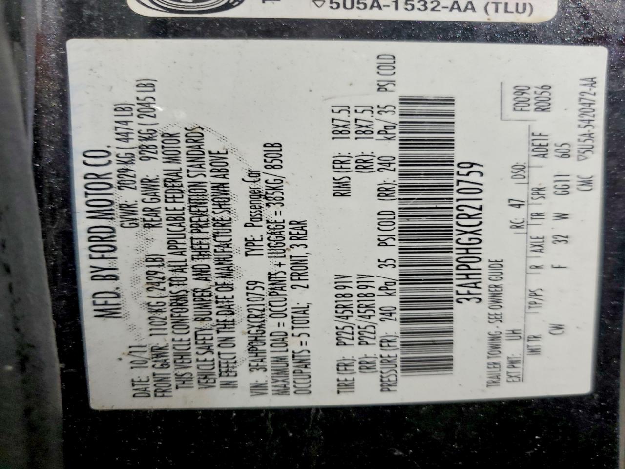 Ford Fusion Se