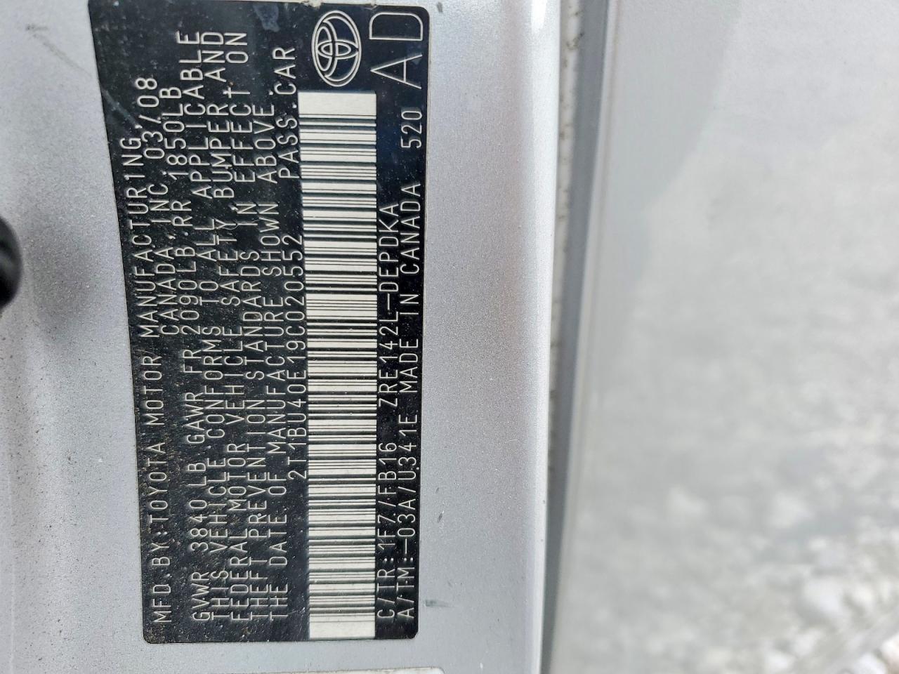 Toyota Corolla Le