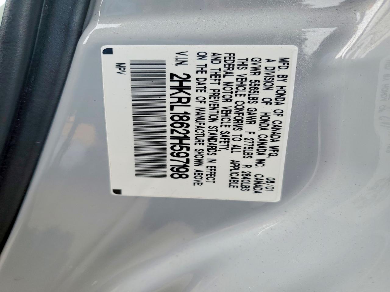 Honda Odyssey Ex