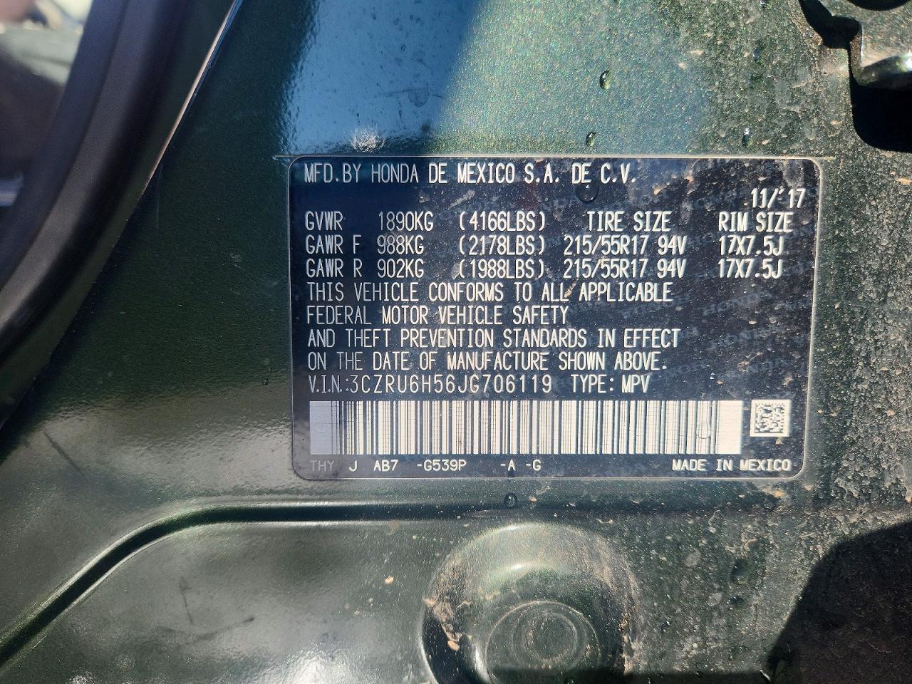 Honda HR-V Ex