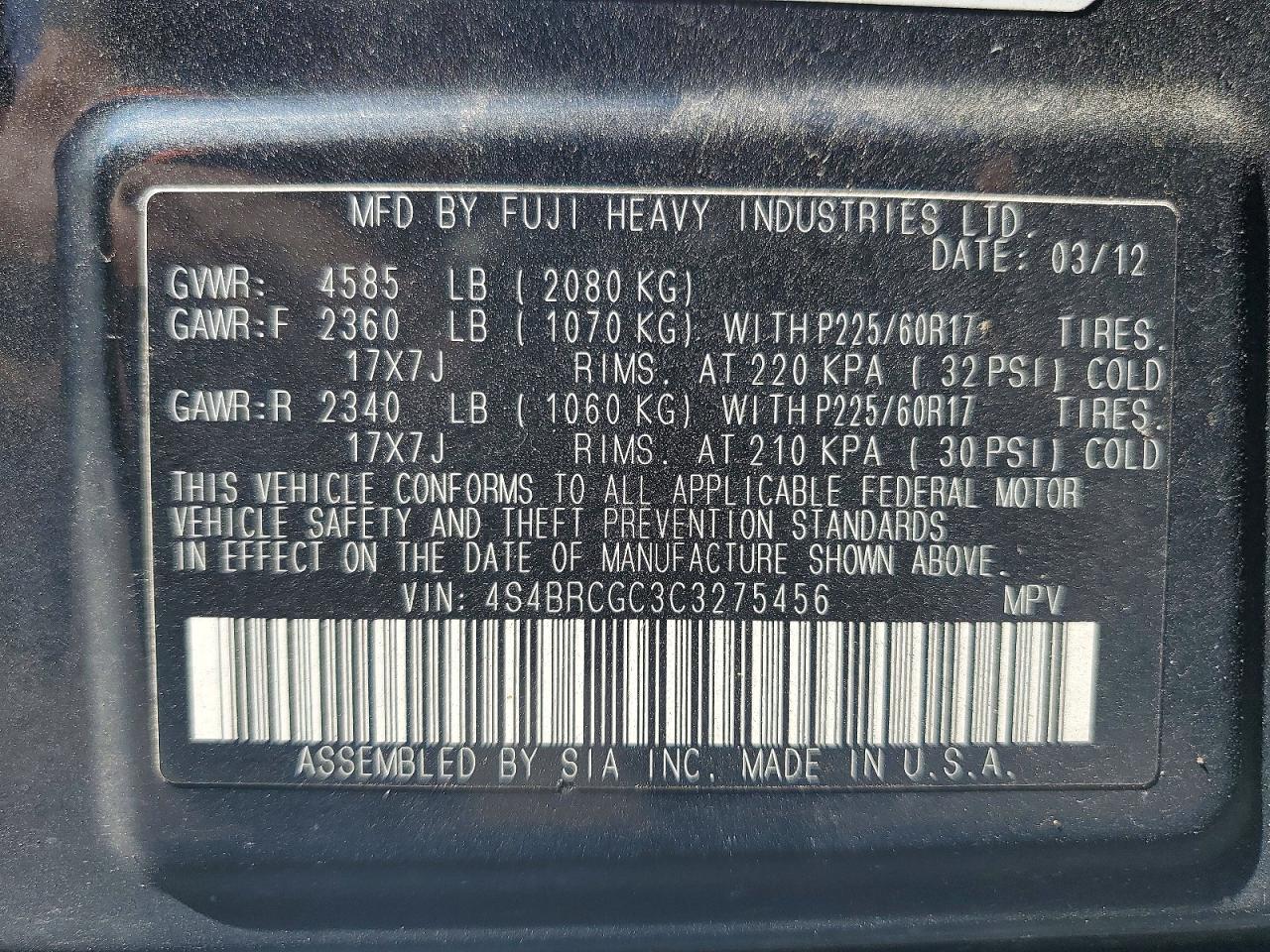 Subaru Outback 2.5i Premium