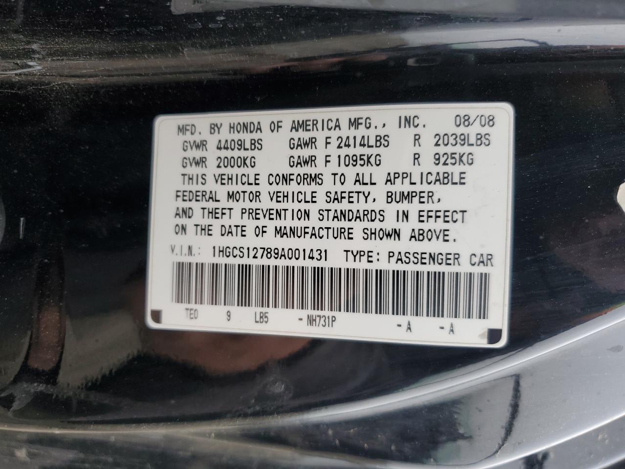 Honda Accord Ex