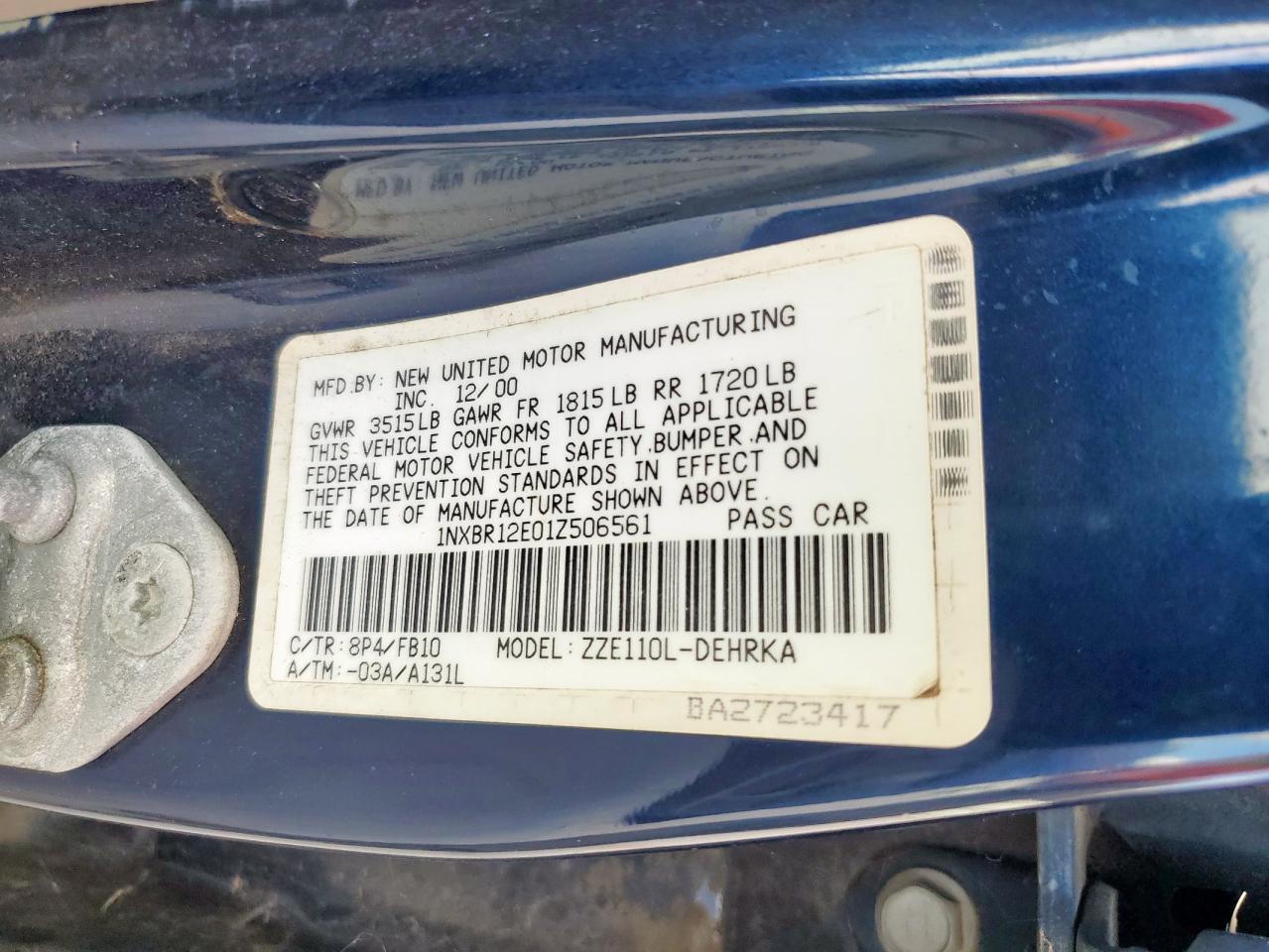 Toyota Corolla Ce