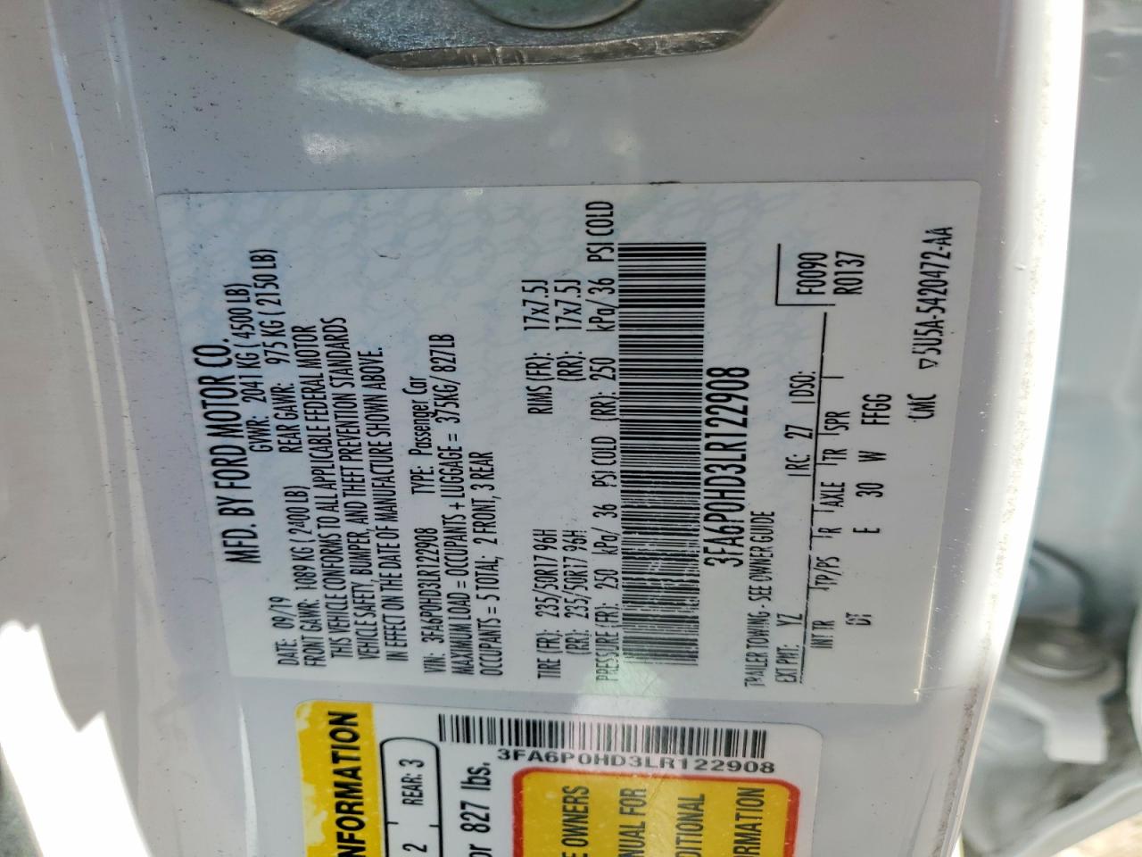 Ford Fusion Se