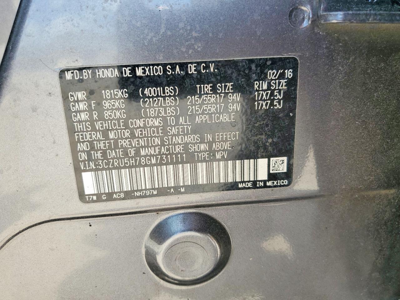 Honda HR-V Exl