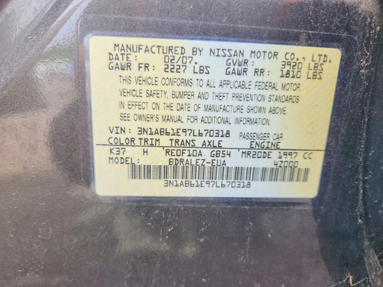 Nissan Sentra 2.0