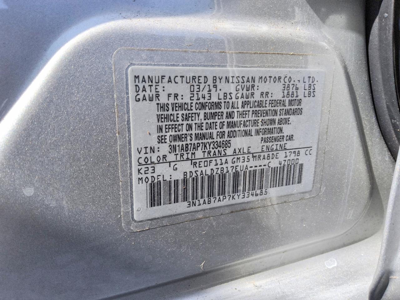 Nissan Sentra Sv