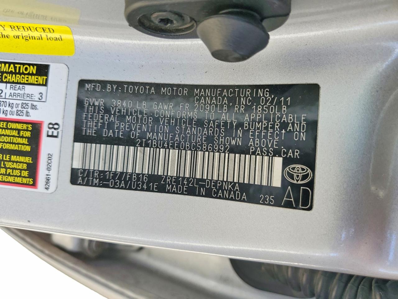Toyota Corolla Le