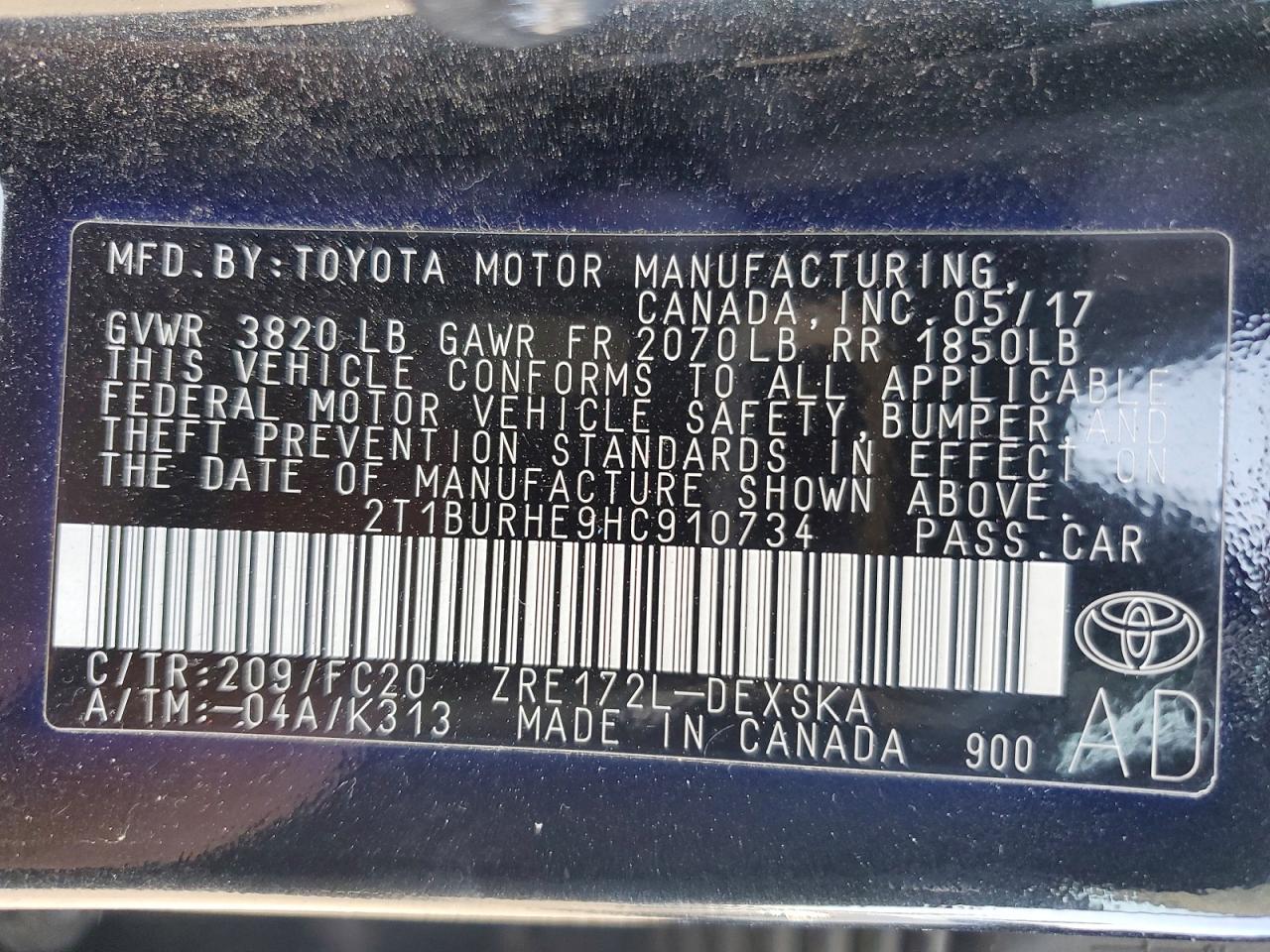 Toyota Corolla Se