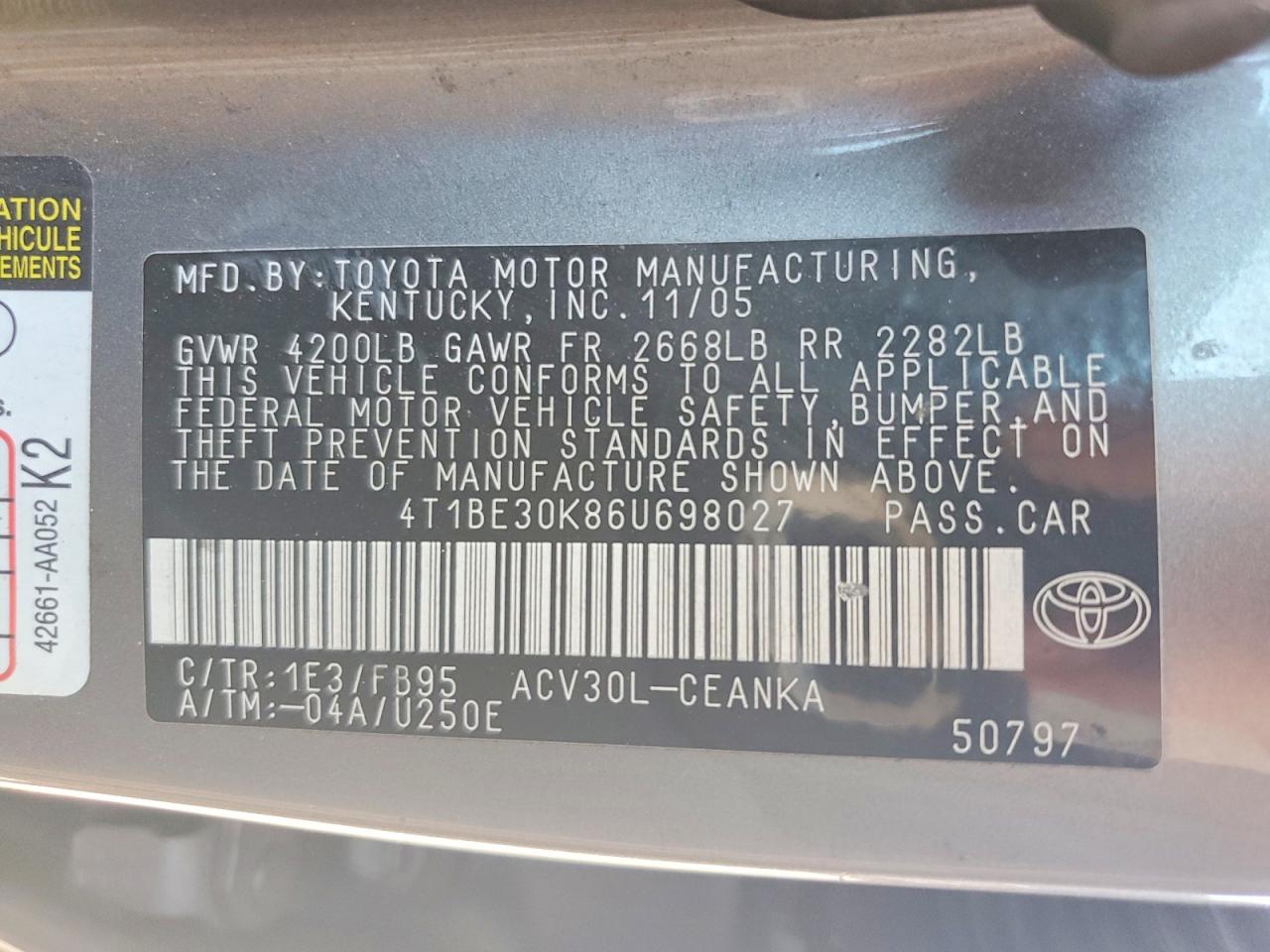 Toyota Camry Le